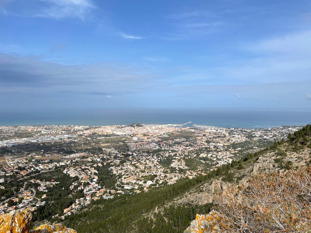 Aussicht auf La Xara und Dénia