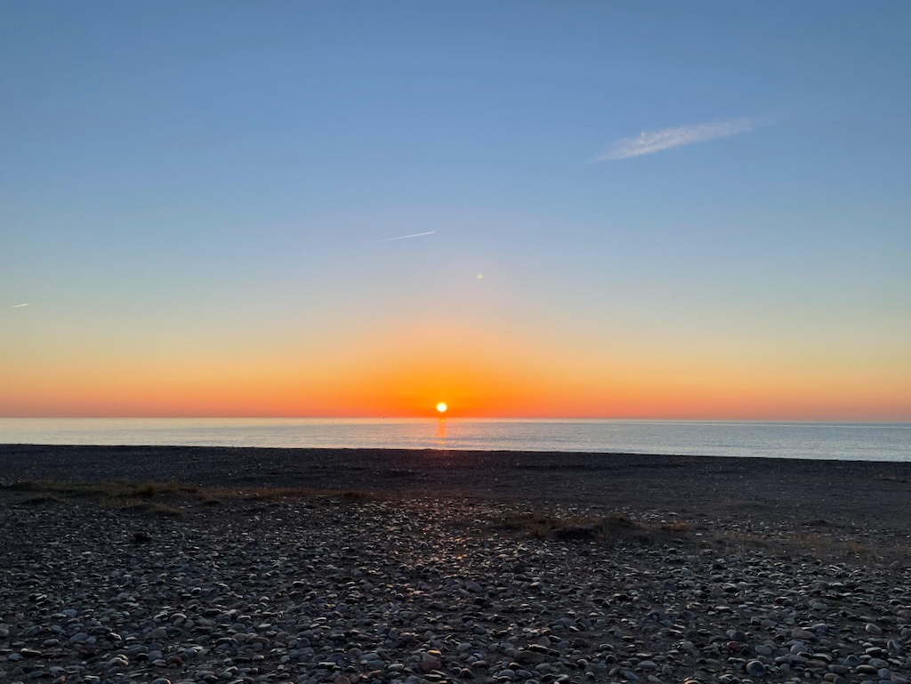 Sonnenaufgang am Mittelmeer