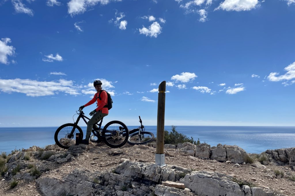 Mountainbiker auf dem Illot de Torn