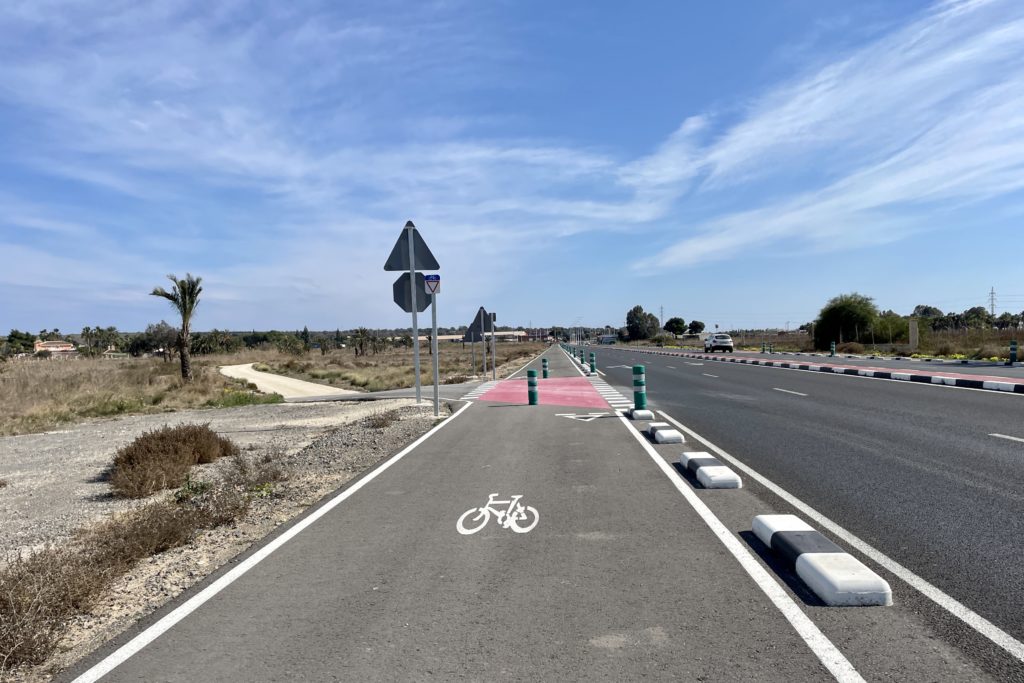 Fahrradweg zwischen Elx und Santa Pola