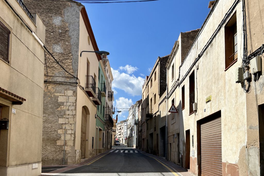 Eine Straße in El Perelló