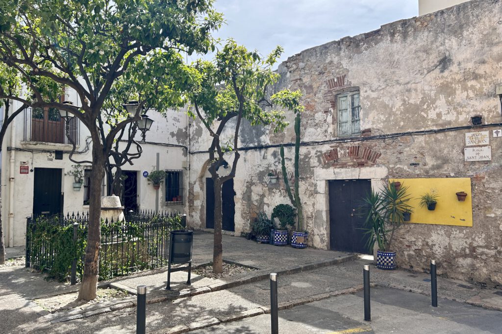 Häuserecke in der Altstadt von Tarragona